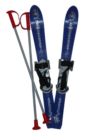 Lyže dětské 70 cm modré