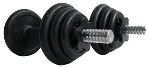 ACRA nakládací činka jednoruční set 2 x 7,5 kg (15