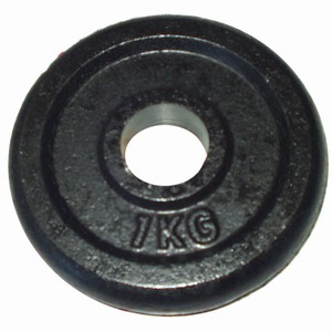 ACRA Litinový kotouč (závaží) na činky 1kg - 25mm