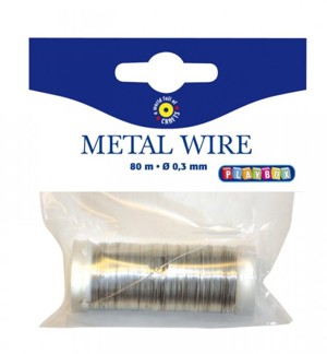 Drátek 80m x 0,3mm STŘÍBRNÝ
