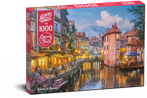 Puzzle Cherry Pazzi 1000d. Večer v Annecy