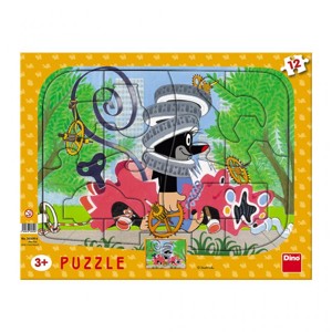 PUZZLE Krtek opravář 12D deskové