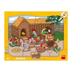 PUZZLE Zvířátka 12D deskové