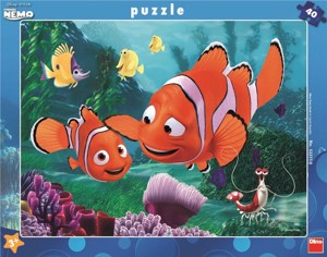 PUZZLE WD Nemo deskové 40 dílků