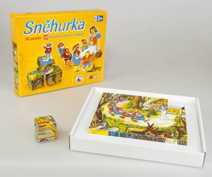 Sněhurka kubus 20 kostek