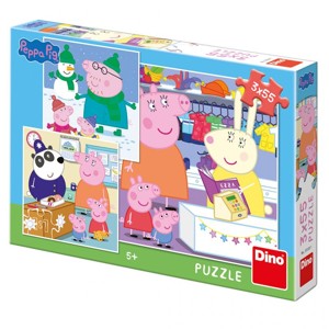 PUZZLE Peppa Pig: Veselé odpoledne 3X55 dílků