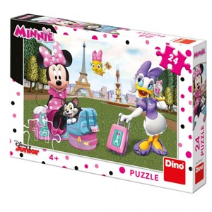 PUZZLE WD Minnie v Paříži 24 dílků