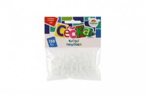 Céčka svítící plast 150ks v sáčku