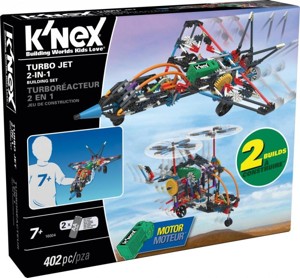 K´NEX - Stavebnice letadlo Turbo Jet 2 v 1, 402 Do