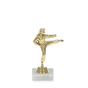 Figurky Karate žena - zlatá
