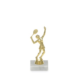 Figurky Tenistka žena - zlatá