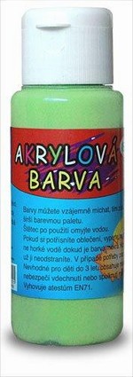 Hobby barvy - Akrylová barva 60ml- zelená světlá