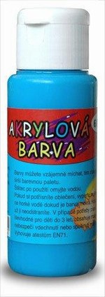 Akrylová barva 60ml- modrá světlá