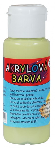 Hobby barvy - Akrylová barva 60ml- citronově žlutá