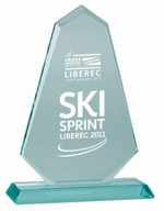 Skleněná trofej Crystal line  CR7107 A