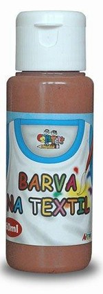 Barva na textil 60ml- hnědá