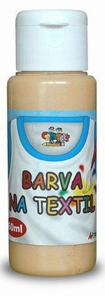 Barva na textil 60ml- zlatá