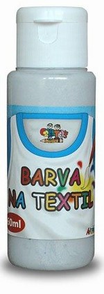 Barva na textil 60ml- stříbrná