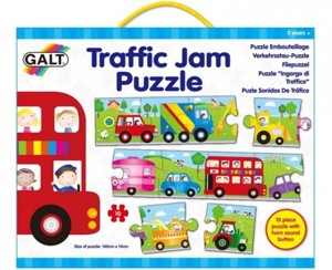 DĚTSKÉ Galt - Podlahové puzzle - Dopravní zácpa