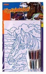 Výtvarné sady - Třpytivý obrázek- kůň