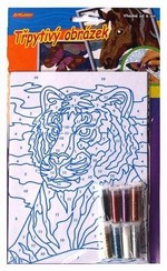 Výtvarné sady - Třpytivý obrázek- tygr