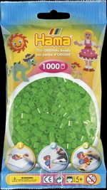 HAMA MIDI Neonové zelené korálky 1.000 ks