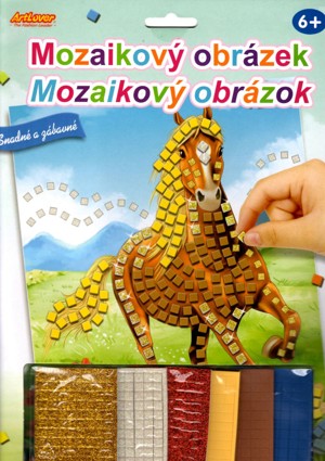 Mozaikový obrázek - Hnědý kůň NOVINKA