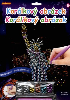 KORÁLKOVÝ OBRÁZEK - Socha Svobody