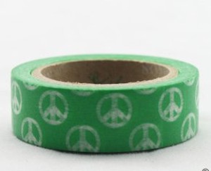 Dekorační lepicí páska - WASHI tape-1ks zelené hip