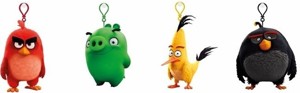 Plyšová hračka Angry Birds: 9cm s nylon přívěskem