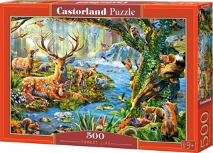 Puzzle CASTORLAND 500 - Život v lese