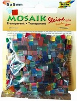 Mozaika odlehčená průhledná mix barev 5x5mm