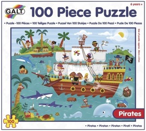 PUZZLE Galt -  100 Puzzle v krabici - Piráti   