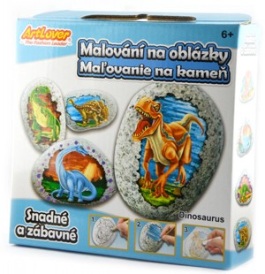 ARTLOVER Malování na oblázky - dinosauři