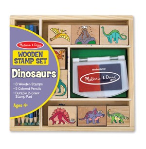 MELISSA & DOUG - DŘEVĚNÁ RAZÍTKA V KRABIČCE - DINO