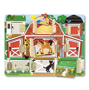 MELISSA & DOUG - DŘEVĚNÉ PUZZLE S DVÍŘKY