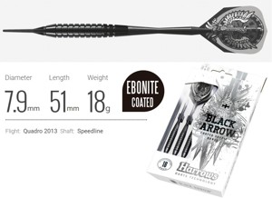 Šipky Harrows soft Black Arrow 18gR