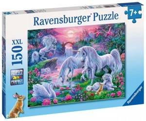 PUZZLE Ravensburger - Jednorožci při západu slunce