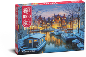 Puzzle Cherry Pazzi 1000d. Amsterdam v noci