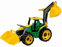 LENA - Traktor se lžící a bagrem zeleno žlutý