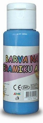 Barva na sklo a keramiku 60ml- modrá