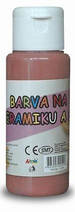 Barva na sklo a keramiku 60ml- hnědá