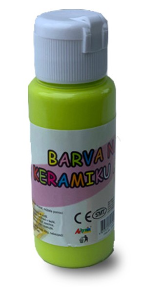 Barva na sklo a keramiku 60ml- citrónové žlutá