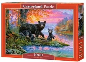 Puzzle Castorland 1000 dílků - Medvědi na lovu