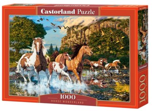 Puzzle Castorland 1000 dílků - Koňská říše divů