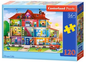 Puzzle Castorland 120 dílků - Život v domě