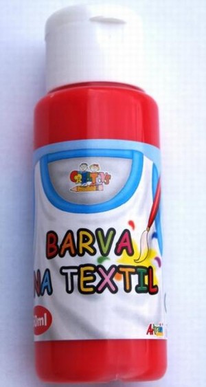 Barva na textil 60ml- třešňově červená cherry red