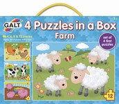 DĚTSKÉ Galt 4 puzzle v krabici - farma AKCE