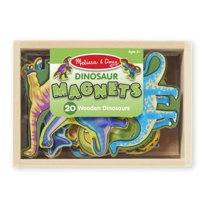 MELISSA & DOUG - DŘEVĚNÉ MAGNETY DINO 20 KS
