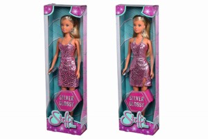 Simba Panenka Steffi Silver Glossy, 2 druhy